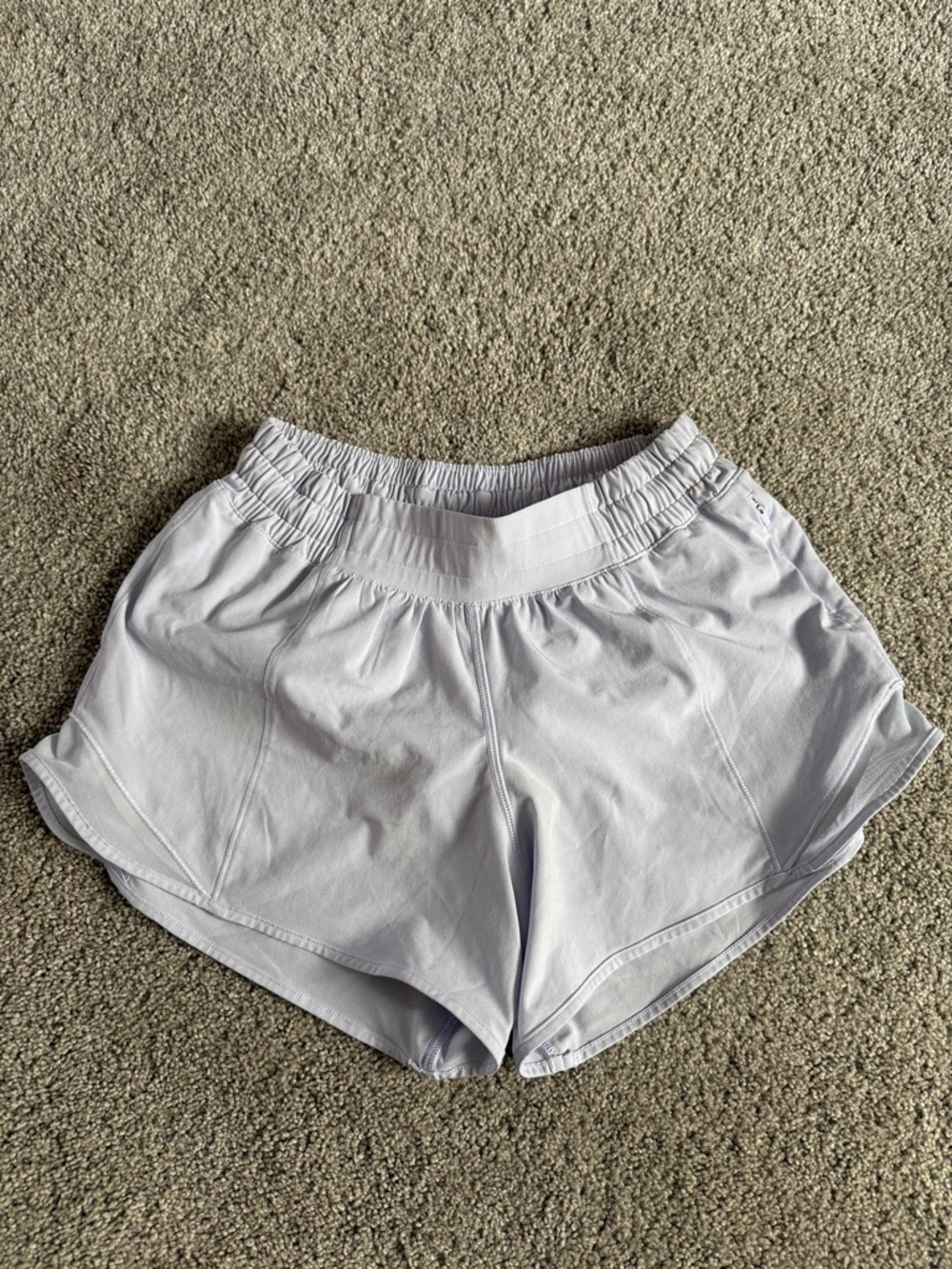 Lululemon Light Lavender Women's Athletic Shorts - Comfortable Stretch